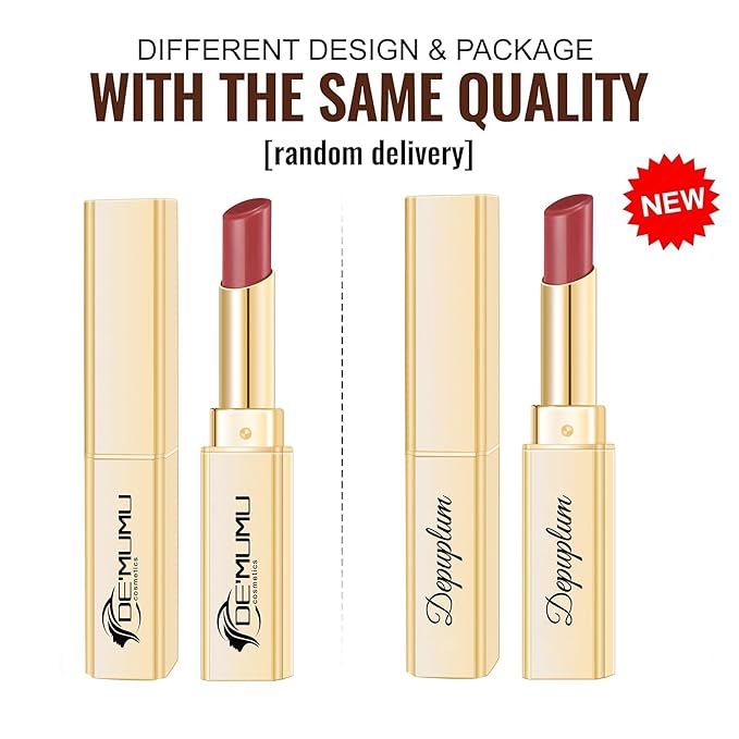 3Pc Brown Lipsticks Set for Women Hydrate Lipstick Glossy Moisture Lip Gloss Brown Pink Nude Color Lipsticks for Dry Lips, DM65/88/95
