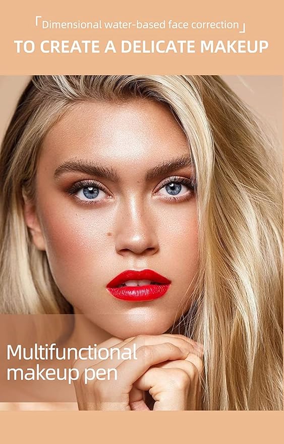 Blush Beauty Wand,Matte Face Blush with Cushion Applicator, pink blush)