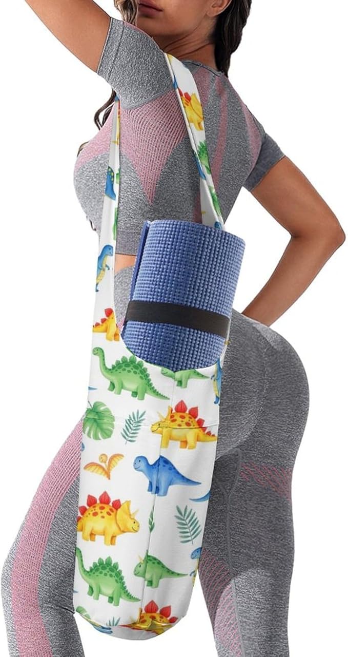 Stylish Yoga Mat Bag for Women Exercise Mat Holder with Shoulder Strap Yoga Mats Totes Sports Storage Bag