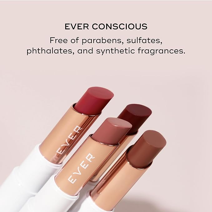 EVER Peptide Lip Therapy — Coral (Orange-Toned Pink Tinted Balm with Peptides & Moisturizing Botanical Oils)