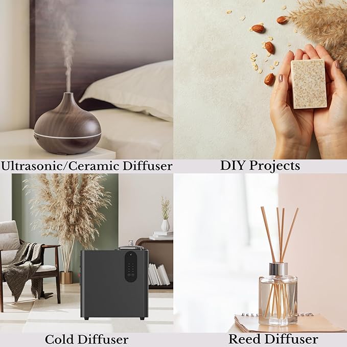 Scentia Oil Inspired by The Nobu Hotel Scent - 500 mL 16.9 fl oz - Essential Oil Blend Jasmine, Lilly, Sandalwood & Fresh Citrus for HVAC Ultrasonic Diffusers - Nobu Essence