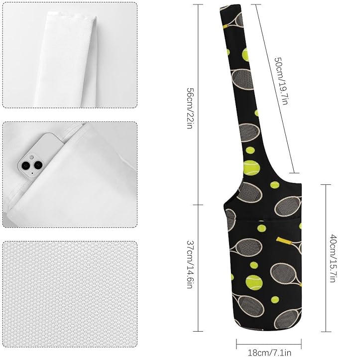 Stylish Yoga Mat Bag for Women Exercise Mat Holder with Shoulder Strap Yoga Mats Totes Sports Storage Bag
