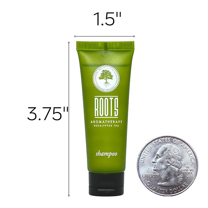 ROOTS AROMATHERAPY Travel Size Shampoo and Conditioner Supplies For Guests,Airbnb Essentials for Hosts,Mini Shampoo And Conditioner Sets,Hotel Toiletries,Air Bnb Kit For Bathroom Wash Lotion,(150 Pcs)