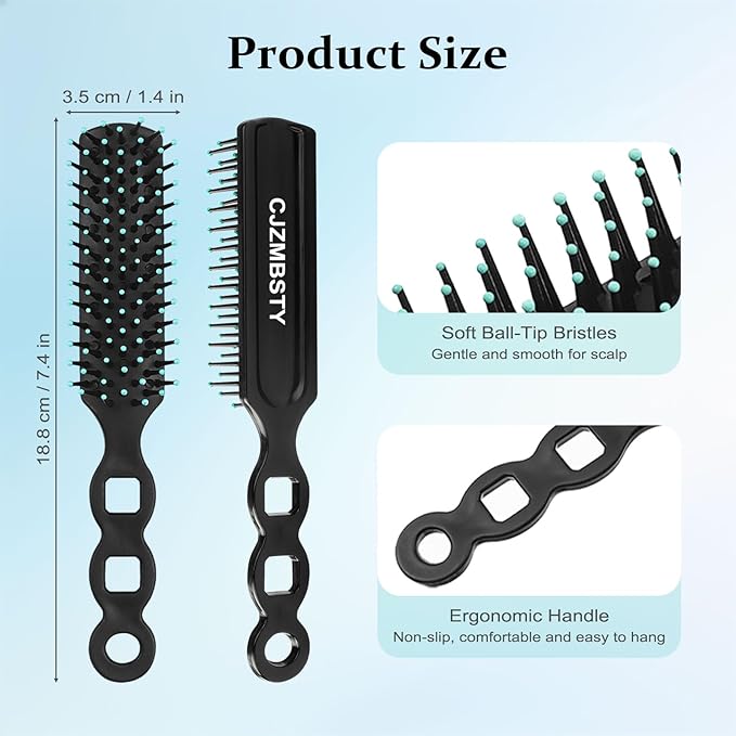 Disposable Hair Brush Individually Wrapped, 60 Pcs Hair Brushes Bulk for Homeless Shelter, Hotel, Salon, Charity and Church