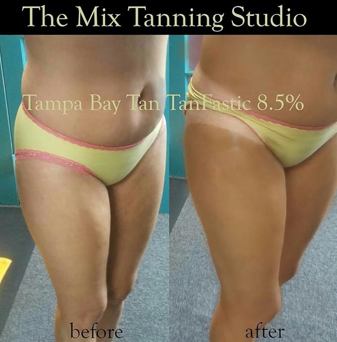 Tampa Bay Tan Tan Alchemy Tanfastic E Blend 10.5% DHA Med Dark Sunless Airbrush Spray Tanning Solution Gallon (4-32 oz)