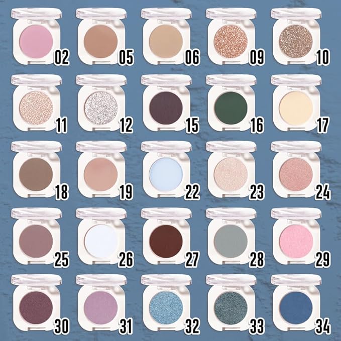 Dark Blue Single Matte Eyeshadow Makeup, Neutral Powde Eye Shadow for Women, Dark Blue Matte Singles Eyeshadow Palette Pigmented Waterproof, sombras para ojos, Girls Christmas Eyeshadows Gifts
