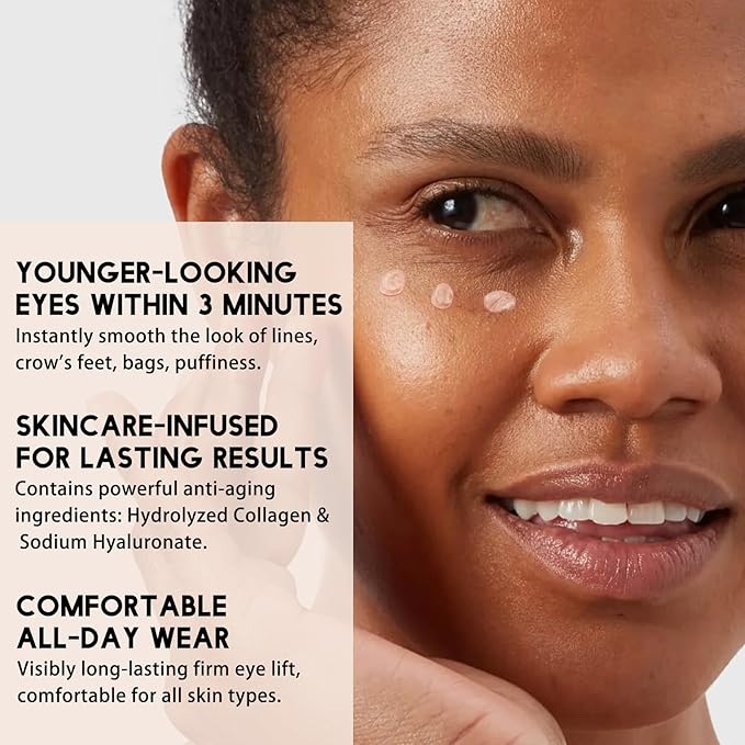 Seyoulala Instant Eye Firming Cream, Temporary Face Tightener Gel, Rapidly Reduces Under-Eye Bags, Dark Circles and Puffiness, Anti Aging Fine Lines, 24H Firming (1 oz, Unscented)