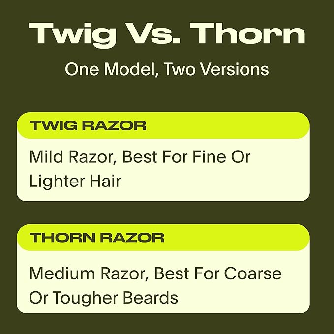 Leaf Thorn Razor by Leaf Shave, All-Metal Single Blade Razor for Men and Women, Fixed Head with Magnetic Load Assist, Includes 5 Stainless Steel Blades - Face Shaving and Coarser Hair - Chrome