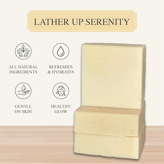 DR. WALLY'S SOAPS Handcrafted Goatmilk Soap with Shea Butter - unscented - cold Process, all natural, 5oz Each, Made in USA, set of (3)