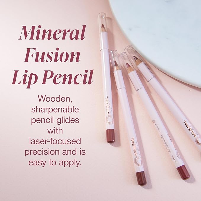 Mineral Fusion Lip Liner Pencil, Burnish 0.04 Ounce Lip