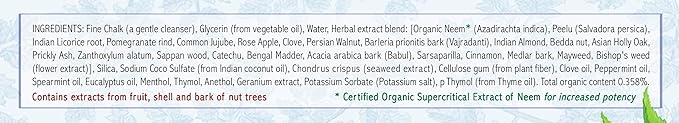 Auromere Ayurvedic Herbal Toothpaste, Classic Licorice Flavour - Vegan, Natural, Non GMO, Fluoride Free, Gluten Free, with Neem & Peelu (4.16 oz), 2 Pack