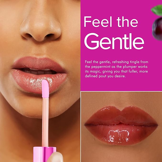 Queen Cosmetics Lip Plumper Gloss, 0.5 Long