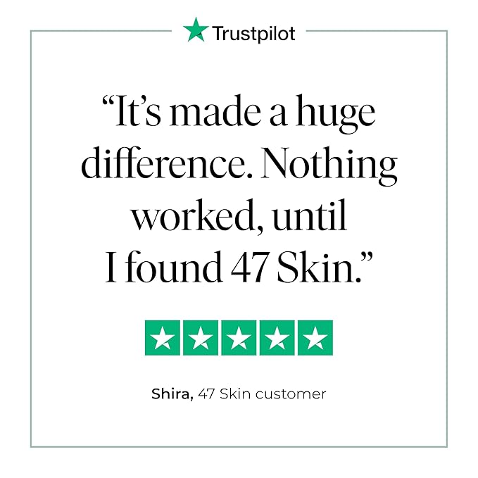 47 Skin | Hydrating Face Serum with Silver Chitoderm for ALL Skin Types | Clears Acne, Prevents & Heals Breakouts & Blemishes, Repairs Scars | Moisturizes and Nourishes For Smooth Skin | 15ml