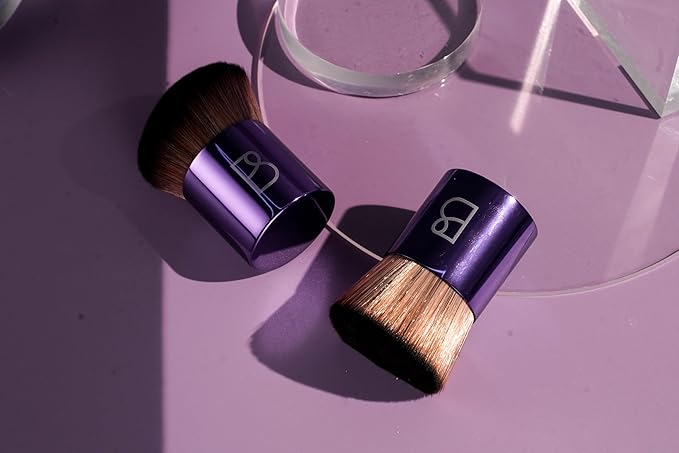 BS-MALL Makeup Brush Set 2 Pcs - Body Kabuki Brush & Self Tanning Brush For Flawless Foundation Application - Professional, Travel-friendly & Multi-purpose Makeup Brushes Daily Use