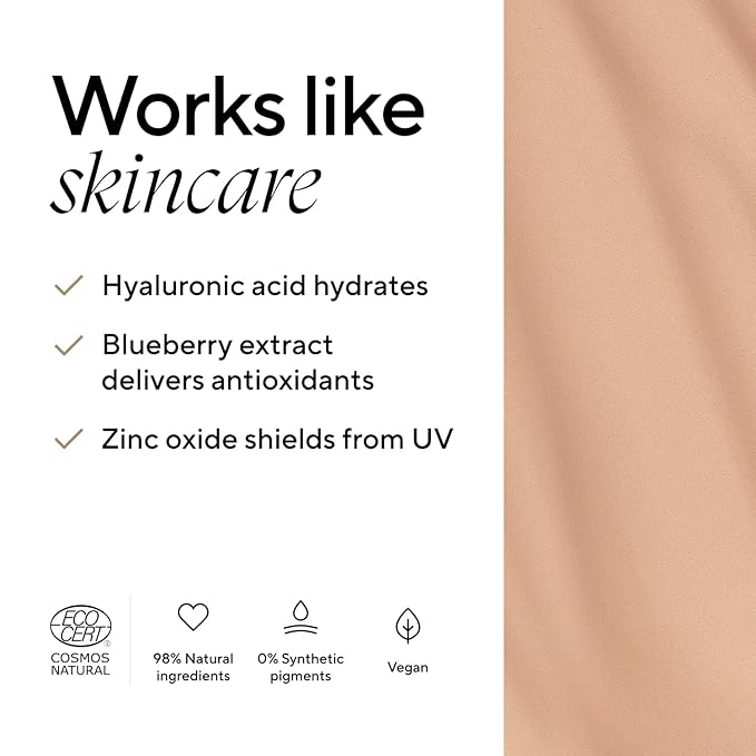 MÁDARA Organic Skincare | Skin Equal Soft Glow Foundation SPF15 ROSE IVORY 30-30ml, Mineral foundation with hyaluronic acid, Buildable medium coverage, Dewy foundation, Vegan, COSMOS certified