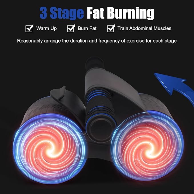 Abdomina Roller Workout Exerciser Equipment