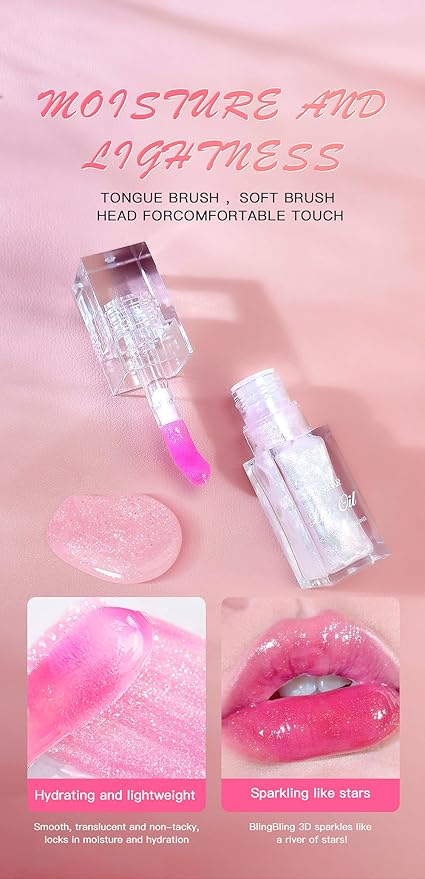 Magic Color Changing Lip Oil,Transparent Changing Lip Care