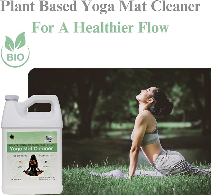 Black Diamond Stoneworks Yoga Mat Cleaner: USDA Certified BIOBASED- Essential Oils, Safe for All Type of Materials, Exercise, Pilates, or Workout Mats. (1-Gallon)