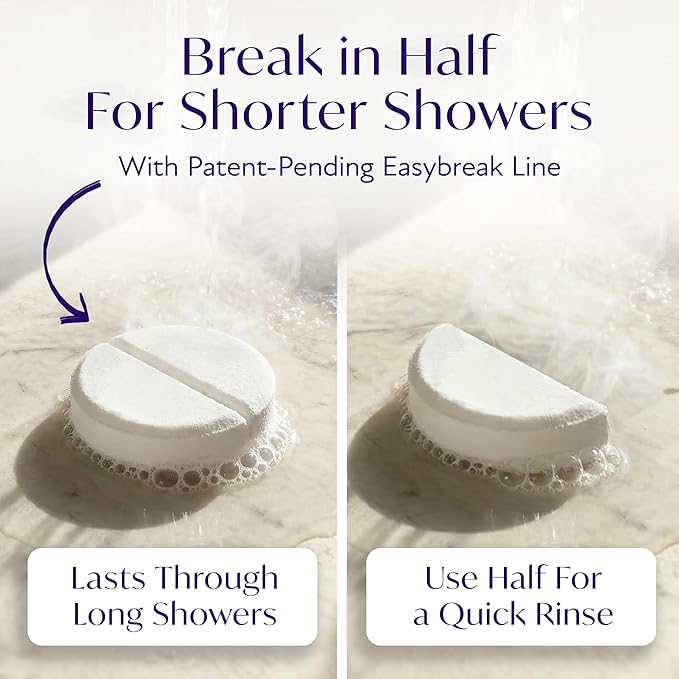 Solia Lavender Shower Steamers Aromatherapy 7-Pack - Patent-Pending Calm Shower Steamers Lavender Bombs, Relaxing Steam Tablets, Selfcare Gifts for Women, Relaxing Bath Gifts