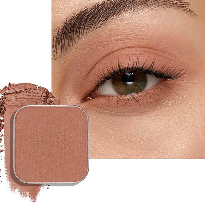 Matte Filler Single Eyeshadow – Soft Muted Rose with Brown Tones, Natural Look, Easy to Blend, Magnetic Pan for Custom Palette Easy to Apply and Remove (Dusty Rose)