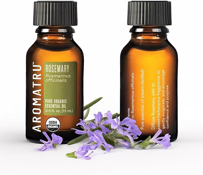 Focus Essential Oil Kit – Rosemary, Peppermint, Lemon, and Grapefruit – Organic & Wildcrafted – ISO Certified – No Synthetic Fillers – Ethically Sourced