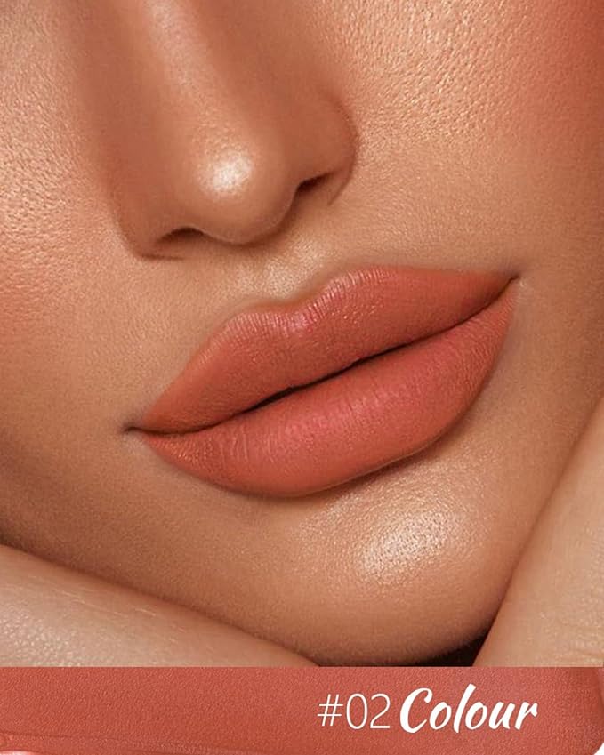 8 Colors High Pigmented Smooth Matte Lip Liner Pencil, Waterproof Velvet Lipstick Pen, Professional Lip Liner for Girls and Women (02)