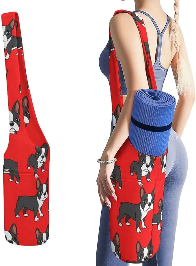 Portable Yoga Mat Carrier Single Shoulder Bag with Pocket Spacious for Yoga Gym Fitness Travel
