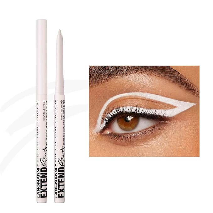 Waterproof Smudge-Proof Cream Eyeliner Set, Quick-Drying Smooth-Glide, 12 Versatile Shades Available, Beginner-Approved, Long-Lasting, Safe for Sensitive Eyes & All Skin Types #01