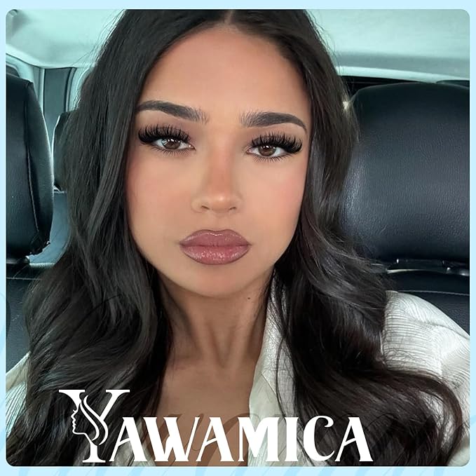 Yawamica Lash Extension Kit Wispy Lash Clusters 12-18mm with 14-20mm Spikes and 5-7mm Bottom Lashes DIY Manga Cluster Eyelash Extensions D Curly Waterproof Lashes Clusters Kit with Bond and Seal
