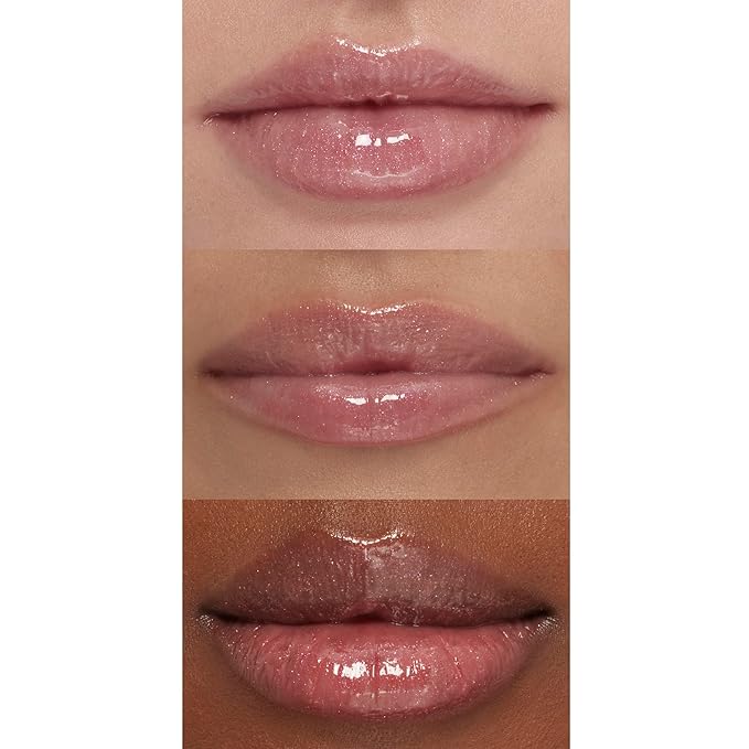 e.l.f. Lip Plumping Gloss, High-Shine Sheer Color, Hydrates & Creates Fuller Lips With Vitamin E, Vegan & Cruelty-Free, Pink Sugar, 0.1 Fl Oz