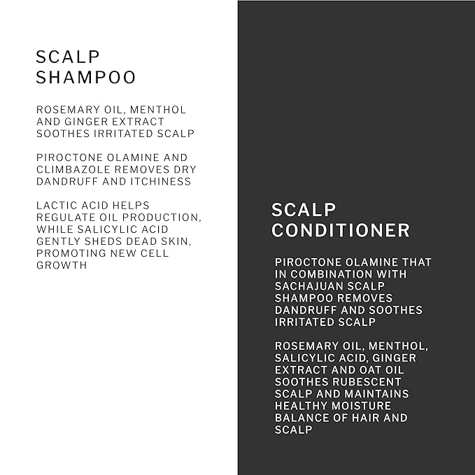 SACHAJUAN Scalp Shampoo and Conditioner Set | Rosemary Oil to Soothe, Balance & Hydrate Dry Flaky Scalp | Lightweight Hydration & Scalp Relief | Vegan & Paraben-Free | Pack of 2 (8.4 oz)
