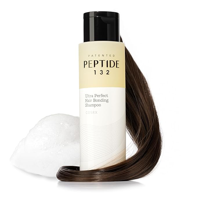 COSRX PEPTIDE 132 Hair Bonding Shampoo - Daily Scalp Treatment for Dandruff, Repairs & Strengthens All Dry and Damaged Hair Types - 6.76 fl oz