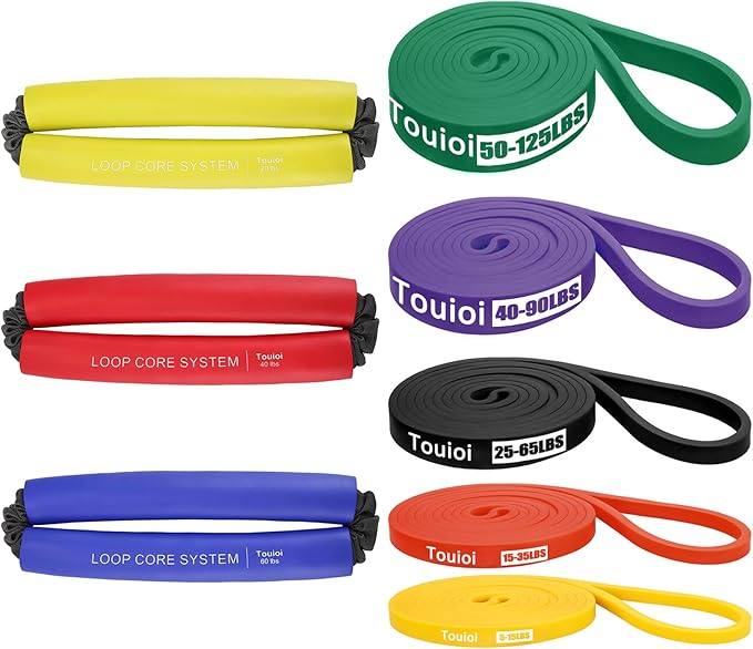 Hip & Core System Set, Resistance Loop Bands Set to Stretch, Core Fitness Glute Workout Bands
