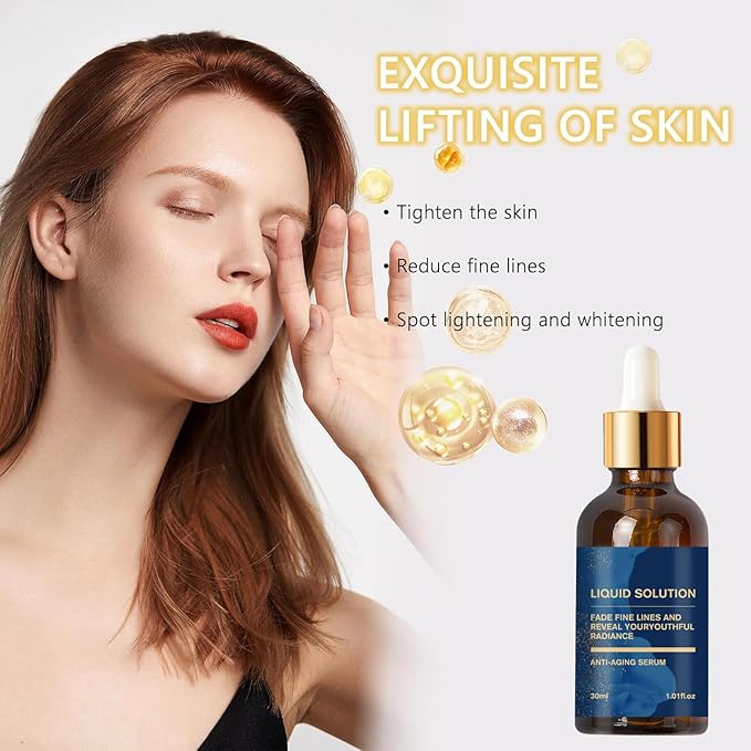 Olavita Serum, Vitamin C Serum, Liquid Solution Anti Aging, Anti Aging Face Tightening, Boost Skin Collagen, Reduce Wrinkles & Plump Skin 2pcs