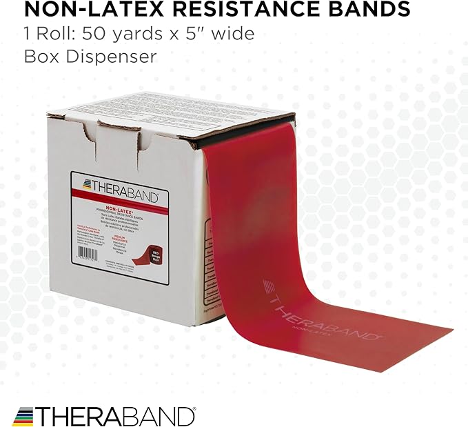 THERABAND Resistance Band, Special Heavy, 50-Yard Roll, Elastic Band for Exercise
