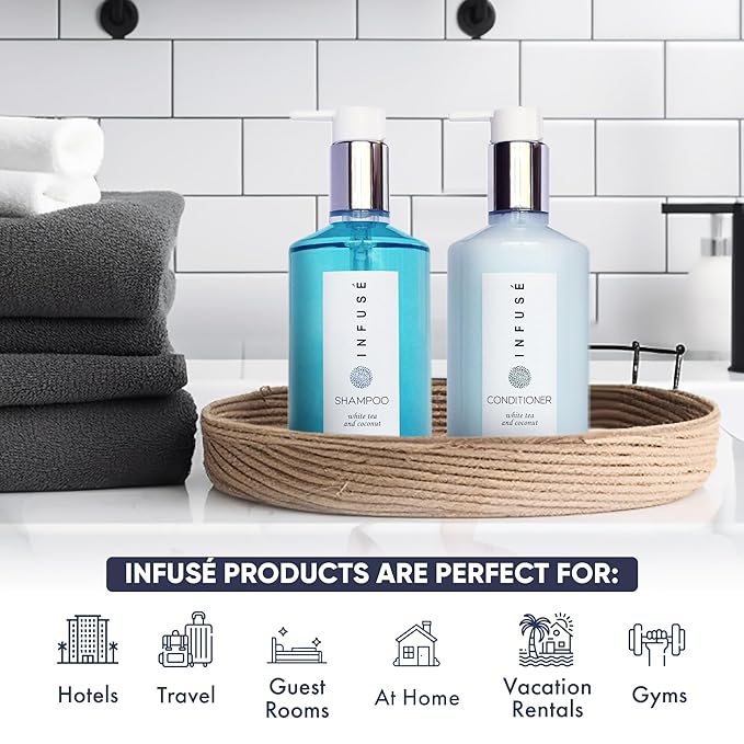 Terra Pure Infuse Conditioner, Retail Size Hotel Amenities, 10.14 oz. (Case of 24)
