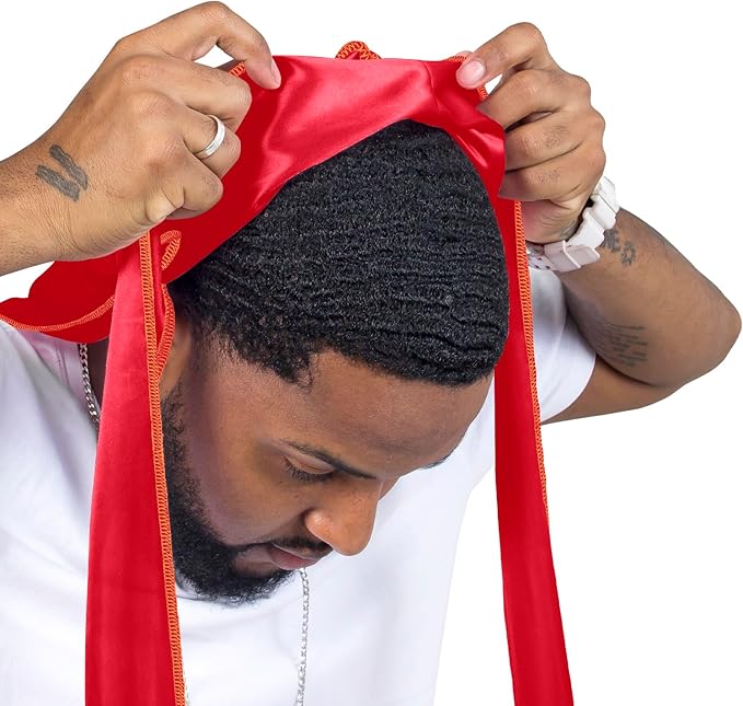 ForceWave Silky Durag for Men Wave Cap Satin Dorag for Men Women 360 Wave