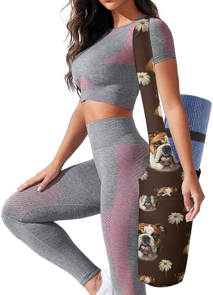 Portable Single Shoulder Yoga Mat Bag Carrier with Pocket Spacious Storage for Yoga Gym Fitness