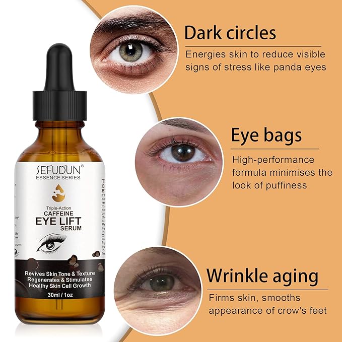 Caffeine eye serum, eye serum