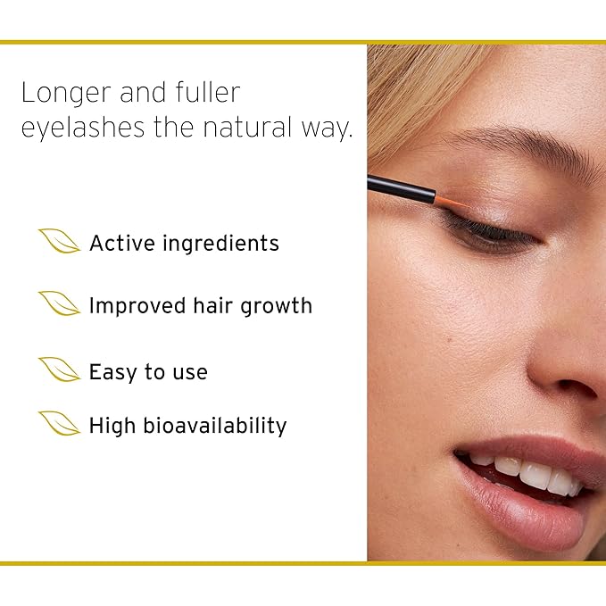 Eyelash Serum - Longer Eyelashes in 6-8 Weeks, Darkens Lashes, Thicker & Stronger, 3ml