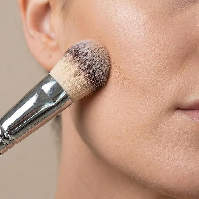 ZAQ Professional Foundation Brush Premium Synthetic Makeup Brush Bronzer Contour Brush Cosmetic Applicator for Blending Liquid Powder BB Cream