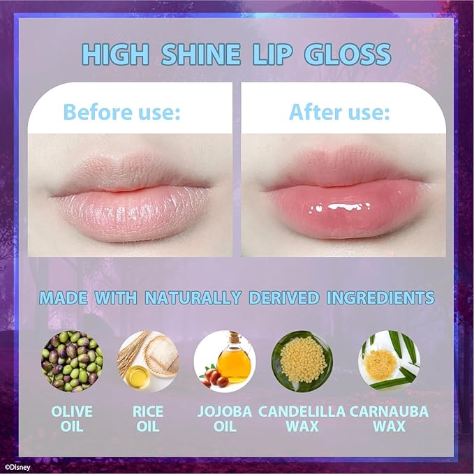 Disney Frozen 2 Super Sparkly Cosmetic Makeup Set for Girls with Lip Gloss Nail Polish Nail Stickers 11 Pcs Perfect for Birthday Gift Age 3+ by Townley Girl