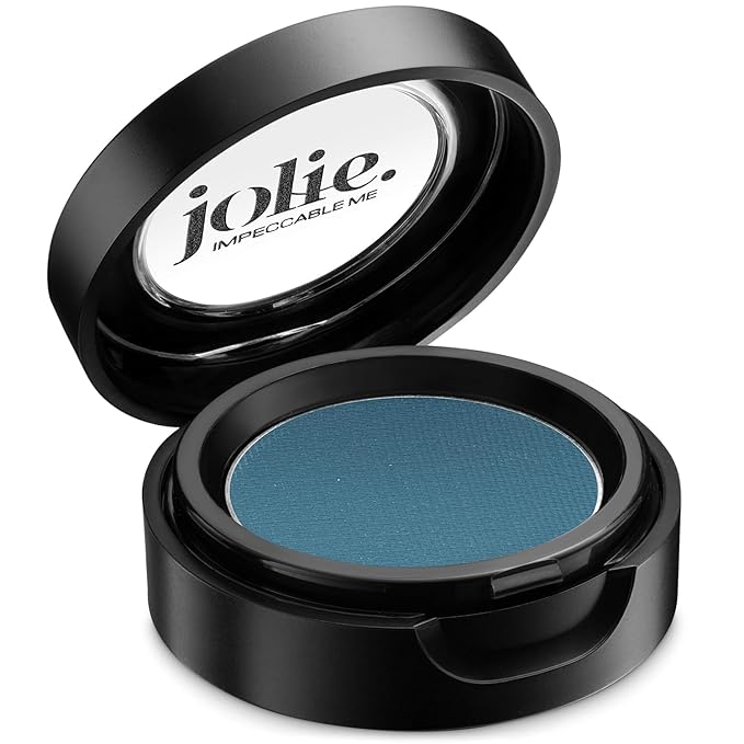 Jolie Cosmetics Powder Pressed Matte Eyeshadows - Cruelty Free, Vegan, Single Pan Eyeshadow 1.48g Warm Neutrals (Ocean Blue)