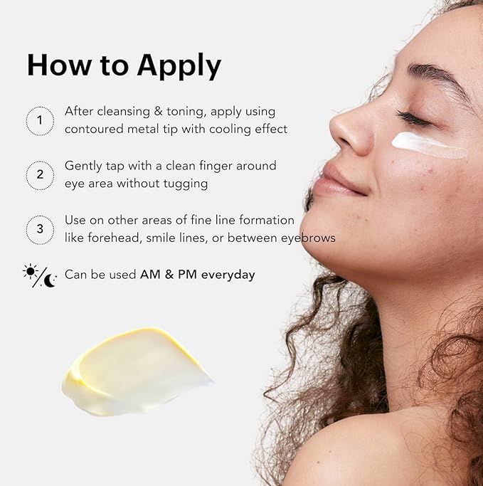 Knours. Dark Circle And Wrinkle-Freeze Peptide Eye Cream | Caffeine | Puffiness Fines Lines | One Perfect Plumping + Firming | Hyaluronic Acid + Vitamin C + Shea Butter | Vegan Korean