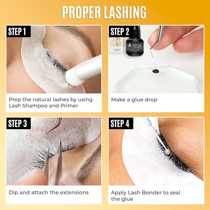 Individual Lashes Semi Permanent Mink Lashes by STACY LASH | Volume & Classic Lash Extensions | CC Curl Eye Lashes | Eyelash Extension Supplies for Lash Tech | 16-Rows Lash Tray | CC-0.07-MIX 7-11