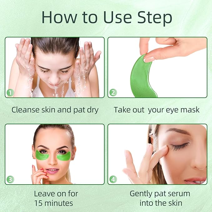 USTELIR Under Eye Patches, 40 Pairs Eye Mask for Dark Circles, Puffy Eyes, Undereye Bags,Wrinkles,Eye Mask Patches with Aloe Vera, Eye Treatment Skin Care for Men & Women Gift