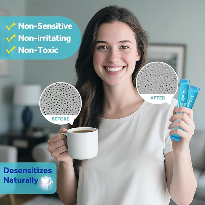 MySmile Mouthwash for Sensitive Teeth, Nano Hydroxyapatite Mouth Wash Travel Size, Fluoride Free Alcohol-Free Remineralizing (Anti-Sensitivity Mouthwash, 0.41 Fl Oz - Pack of 10 (Total 4.1 Fl Oz))