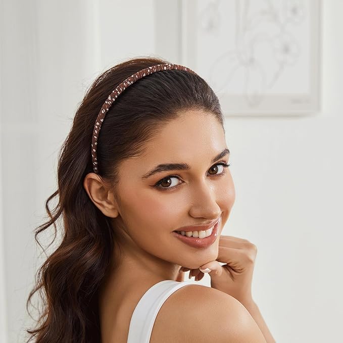 STHUAHE4PC Multicolor Protection Resin Teeth Comb Hair Hoop Hairband Headband Hair Accessories for female by Beauty hair (red+blue+coffe+black)