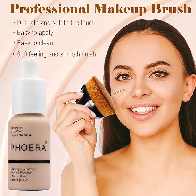 2 Pcs Liquid Foundation 101 and 102 with & Nude) 30ml