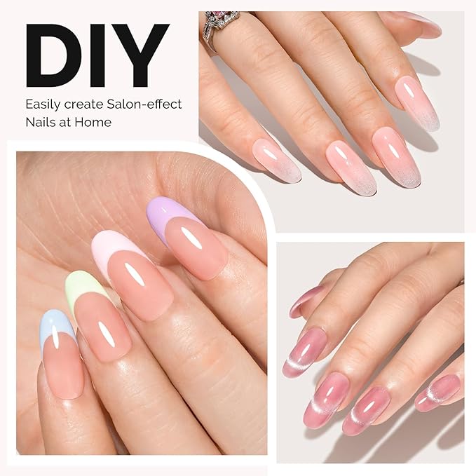 MelodySusie Medium Oval Round X Nail Tips - 300Pcs 15 Sizes Clear Acrylic,Half Matte Full Cover Press on Nails for DIY Extension & Salon Use, Pre-Shaped for Long-Lasting Manicure